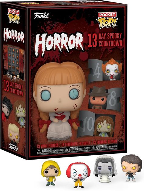 Funko Pop! Advent Calendar - Horror 13 Day Spooky Countdown 2023, 13 Pocket Pop! Vinyl Figures Halloween Calendar, Halloween Advent Calendar, Thor Avengers, Pop Figurine, Pop Disney, Day Countdown, Countdown Calendar, Jason Voorhees, Horror Characters