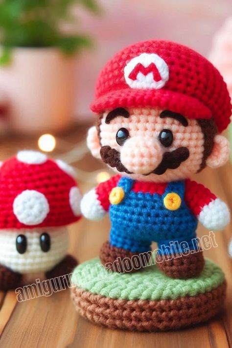 Amigurumi Super Mario Free Pattern-1 – Free Amigurumi Crochet Super Mario Free, Mario Crochet, Knitting Patterns Free Dog, Crochet Dinosaur Patterns, Disney Crochet Patterns, Crochet Toys Free Patterns, Crochet Disney, Quick Crochet Patterns, Crochet Dolls Free Patterns