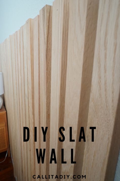 Upgrade your space in just an afternoon with a stunning Wood Slat Wall! Our step-by-step guide makes it easy to create a modern and stylish feature that adds texture and warmth to any room. Transform your home with this simple yet impactful DIY project. Perfect for accent walls, headboards, or dividers. Get started now and elevate your space effortlessly! #DIY #WoodSlatWall #HomeDecor #InteriorDesign Modern Wood Headboard, Diy Slat Wall, Vertical Slats Wall, Yourself Wallpaper, Wallpaper Accent Walls, Wood Slat Wall, Accent Wall Paint, Divider Wall, Wallpaper Accent Wall