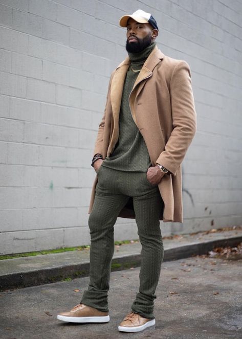 Men’s Fall Outfits Photoshoot, Hbcu Homecoming Outfits Men, Layered Mens Outfits, Black Men Classy Outfits, Mens Monochromatic Outfit, Black Men Aesthetic Outfits, Black Couples Matching Outfits Winter, Dressy Casual Men, Black Men Fall Outfits