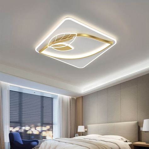 Modern Nordic Minimalist Ceiling Lights Leaf Design Led Lights For Living Room Bedroom Simple Ceiling Design Bedroom, Ceiling Design For Bedroom Simple, Minimalist Ceiling Light, Arch Designs, Bedroom Pop Design, Simple Ceiling Design, Window Nook, New Ceiling Design, Pop Ceiling