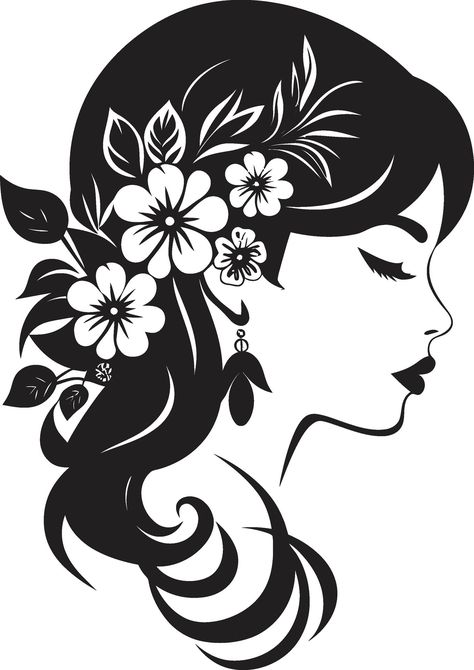 Download the Abstract Flora Fusion Black Artistic Face Emblem Elegant Botanical Glamour Vector Woman Icon 36264604 royalty-free Vector from Vecteezy for your project and explore over a million other vectors, icons and clipart graphics! Circuit Joy, Fabric Colour Painting, Hair Logo Design, Face Stencils, Ballerina Silhouette, Monochromatic Art, Silhouette Drawing, Photoshop Tutorial Photo Editing, Woman Sketch