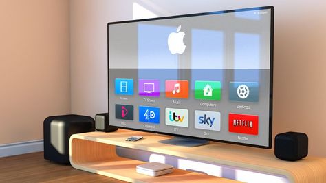 Apple Tv Aesthetic, Tv 70, Big Television, Tim Cook, New Television, Big Tv, Tv Services, Tv Sets, Apple New