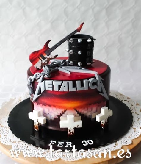 Rock And Roll Birthday, Music Cakes, Rock Cake, Pretty Birthday Cakes, Cool Cakes, Marzipan, Cute Cakes, Cakes And More, Cake Inspiration