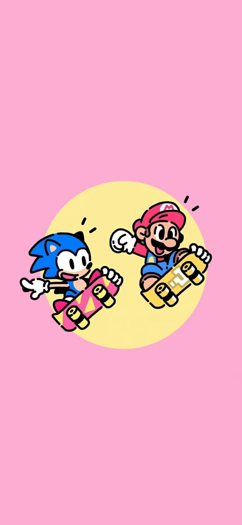 Cute Sonic Wallpaper, Aesthetic Sonic Wallpaper, Kamek Mario, Sonic Illustration, Video Game Aesthetic Wallpaper, Mario Bros Wallpaper, Nintendo Wallpaper, Retro Games Wallpaper, Mario E Luigi