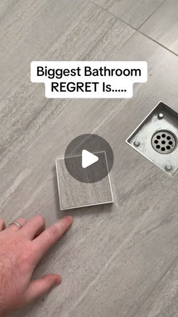 bathroom clips company on Instagram: "When it comes to using tile insert drains I do have a big regret.
My biggest regret is not using more long tiled insert drains.
In this video you see a small 100mm drain which in my opinion is more designed for external showers areas not for shower drains. The long tiled drains function so much better.
When renovating your next bathroom try long tiled drains for your shower #bathrooms #drains #bathroomrenovations #bathroomhack #bathroom #bathroommakeover" Shower Drain Ideas, Biggest Regret, Linear Shower Drain, Linear Drain, Bathroom Hacks, Shower Trays, Shower Drains, Big Bathrooms, Shower Drain