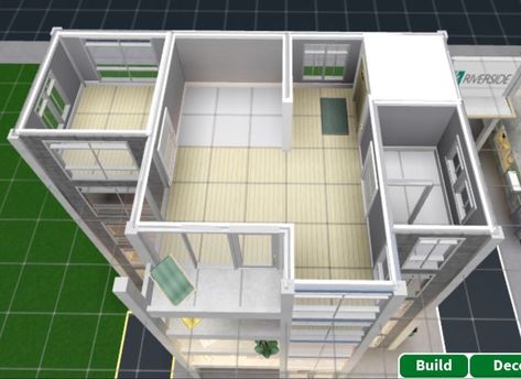 Bloxburg Modern Apartment Exterior, Bloxburg New York Apartment Layout, Apartment Complex Layout Bloxburg, Apartment Blueprint Layout, Small Bloxburg Apartment Layout, Bloxburg Hospital Layout, Bloxburg Apartment Layout Exterior, Bloxburg Apartment Ideas Exterior, Apartment Bloxburg Layout