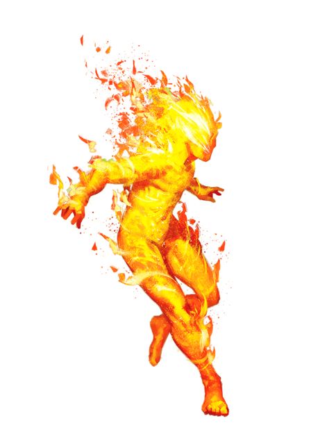 Fire Elemental Living Wildfire - Pathfinder 2E PFRPG PFSRD DND D&D 3.5 4E 5E 5th ed d20 fantasy Fire Elemental, Fire Man, Pathfinder 2e, Fire Drawing, Super Powers Art, Splash Art, 다크 판타지, Fire Art, Wow Art