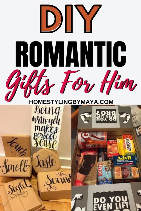 Diy Romantic Gifts For Him, Diy Romantic Gifts, Diy Valentine's Day Gifts For Boyfriend, Cheap Valentines Day Ideas, Gift For Boyfriend Ideas, Diy Valentines Gifts For Him, Valentines Day Gifts For Him Husband, Valentines Boyfriend, Diy Valentines Day Gifts