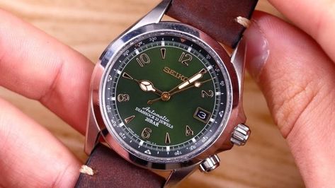 The Five Best Seiko Alpinist Watches of All Time Seiko Alpinist, Seiko Prospex, Seiko Presage, Seiko Watch, Mountain Climbers, Seiko Watches, Watch Brands, Leather Watch, The Model