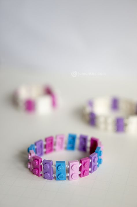 Add fun color to your wardrobe with these DIY LEGO bracelets. Follow the simple steps shared here to create your new favorite accessory. Lego Crafts For Adults, Lego Jewelry Diy, Lego Bracelet, Lego Friends Party, Kids Jewelry Diy, Lego Crafts, Lego Jewelry, Diy Lego, Lego Diy