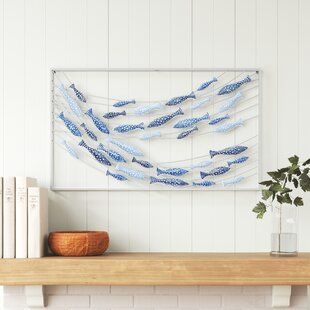 Coastal Metal Wall Art, Coastal Home Wall Decor, Coastal Line Art, Beach Office Decor Coastal Style, Beach Apartment Decor Coastal Style, Seaside Decorating, Modern Lake House Decor, Colorful Beach House Decor, Modern Nautical Decor