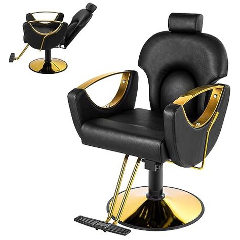 Black Owned Hair Salon, Reclining Salon Chair, Hairstylist Tattoos, Hair Chair, Stylist Chair, Hair Salon Chairs, Hair Salon Equipment, Salon Shampoo, Beauty Salon Equipment