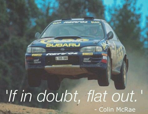 Colin McRae Best Motto In Life, Subaru Gc8, Subaru Legacy Wagon, Best Motto, Wrx Subaru, Positive Quotes About Life, Anime Cars, Colin Mcrae, Cars Models