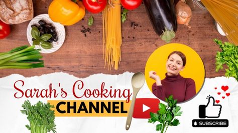 80,510+ Free Templates for 'Youtube cooking channel banner' Youtube Banner Kitchen, Youtube Banner Cooking Channel, Cooking Banner For Youtube, Youtube Channel Banner, Channel Banner, Church Branding, Youtube Cooking, Food Factory, Cooking Photos