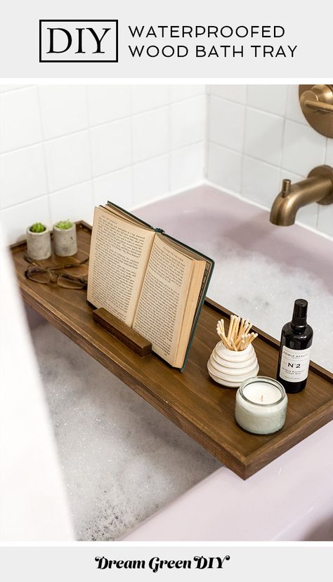 Diy Bathtub Tray, Wood Bath Tray, Diy Bathtub, Tub Tray, Bathtub Caddy, Bathtub Tray, Wood Bath, Wooden Bath, How To Waterproof Wood