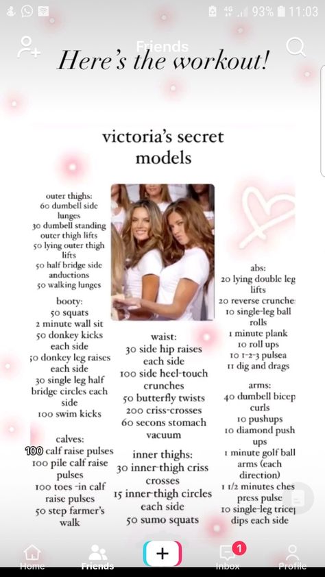 Victoria Secret Angel Workout, Side Hip Raises, Victoria's Secret Workout, Angel Workout, Vs Workout, Model Workout, Summer Body Workout Plan, Calorie Workout, Victoria Secret Workout