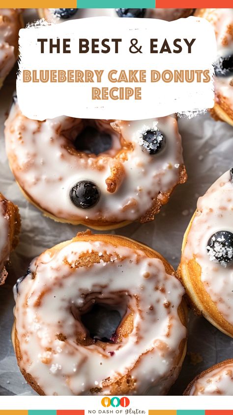 These Blueberry Cake Donuts are the perfect homemade treat! Soft, fluffy, and packed with blueberry flavor, they're topped with a luscious vanilla glaze. Easy to make and irresistible to eat, they’re sure to be a hit. Pin now and make your mornings special! Blueberry Cake Donut Recipe, Best Spaghetti Recipes, Fun Party Food Ideas, Blueberry Cake Donuts, Dinner Ideas Crockpot, Fun Party Food, Gluten Free Holiday Recipes, Cake Donuts Recipe, Blueberry Donuts