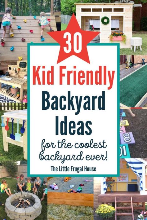 Kid Friendly Backyard Ideas, Backyard Ideas For Kids, Kids Outdoor Playground, Kid Friendly Backyard, Outdoor Kids Play Area, Kids Yard, Kids Backyard Playground, Backyard Activities, Backyard Kids