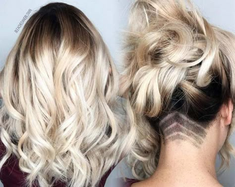 Undercut Long Hair: Long Undercut Hairstyles and Haircuts for Women Long Undercut Hairstyles, Women Haircut Designs, Women Haircuts Short, Long Undercut, Undercut Ideas, Women Hair Color Ideas, Undercut Hairstyles Women, Undercut Hair, Women Haircut