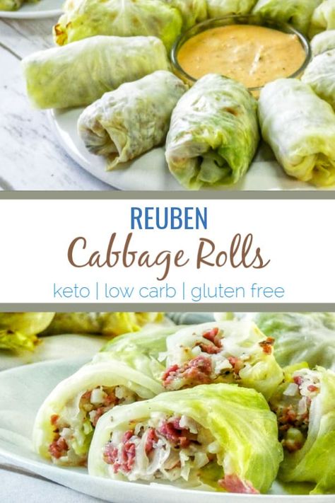 Healthy Thousand Island Dressing, Keto Reuben, Cabbage Wraps, Roll Ups Recipes, Cabbage Roll, Keto Kitchen, Gluten Free Appetizers, Thousand Island Dressing, Boiled Egg Diet Plan