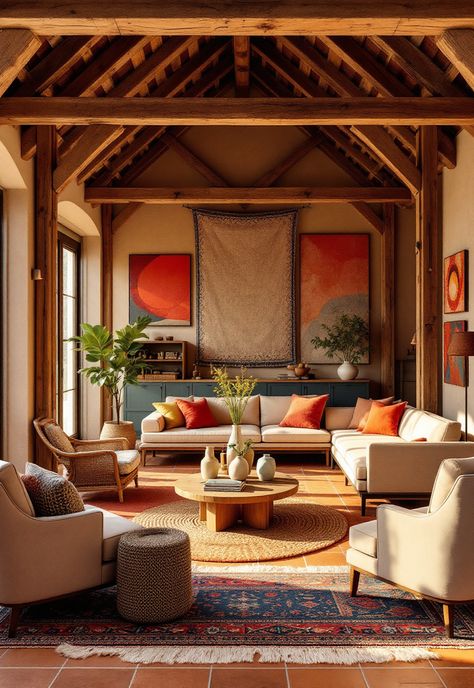 Barndominium Interior Ideas Native Interior Design, Sedona Interior Design, Barndominium Decor, Barndominium Interior Ideas, Southwestern Interior Design, Southwestern Interior, Barn Bedrooms, Barndominium Interior, Plush Furniture