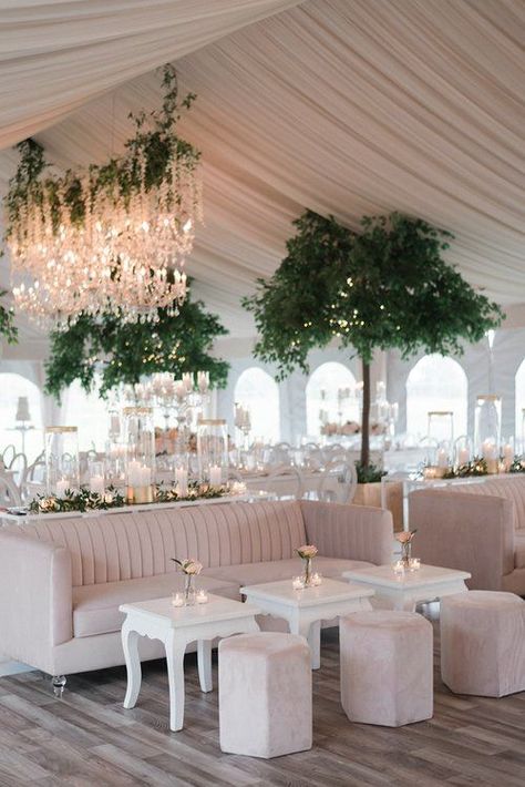 Glamorous Tent Wedding, Wedding Reception Lounge Seating, Wedding Reception Area Design, Wedding Lounge Seating Reception Ideas, Large Tent Wedding Reception, White Tent Decorating Ideas, Wedding Seating Area Couch, Lounge Area Wedding Reception, Outdoor Wedding Lounge Seating