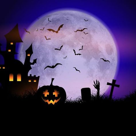 Fundo assustador de dia das bruxas Painel Halloween, Halloween Live Wallpaper, Spooky Background, Creepy Backgrounds, Halloween Templates, Invitation Halloween, Halloween Background, Halloween Moon, Silhouette Painting