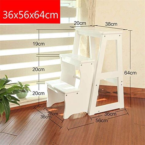 Tread Stool Heavy Duty Step Stool 2 Steps Wooden Ladder Portable Folding Chair Household Stair Chair Stepladder Widened Stool for Kids/Adults,Height 64cm: Amazon.ca: Gateway Folding Step Stool, Old Paper Background, Duplex Design, Прикроватные Тумбочки, Wood Ladder, Kid Closet, Wooden Ladder, Wooden Stairs, Small Steps