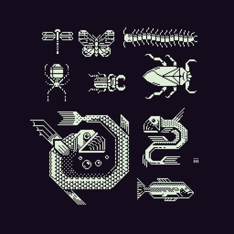 Bloodborne Cross Stitch, Pixel Tattoo 8 Bit, Modern Pixel Art, Divoom Pixel Art, Pixel Art 2 Colors, 1 Bit Art, 100x100 Pixel Art, Complex Pixel Art, Pixel Art Poster Design