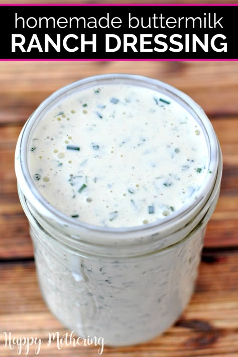 Ranch Dressing Buttermilk, Restaurant Ranch Dressing Recipe, Restaurant Ranch Dressing, Homemade Buttermilk Ranch Dressing, Buttermilk Ranch Dressing Recipe, Homemade Buttermilk Ranch, Craving Recipes, Recipes With Cool Whip, Ranch Dressing Recipe Homemade