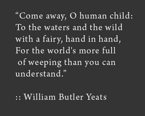 William Butler Yeats, Literary Quotes, Wild Things, Poem Quotes, Wonderful Words, A Quote, Poetry Quotes, Pretty Words, Great Quotes