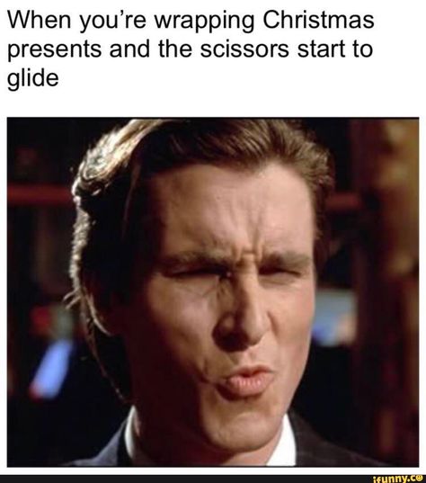 Holiday Memes, Christmas Memes Funny, Patrick Bateman, Christmas Memes, Christian Bale, Holiday Humor, Christmas Stuff, Funny Signs, Too Funny