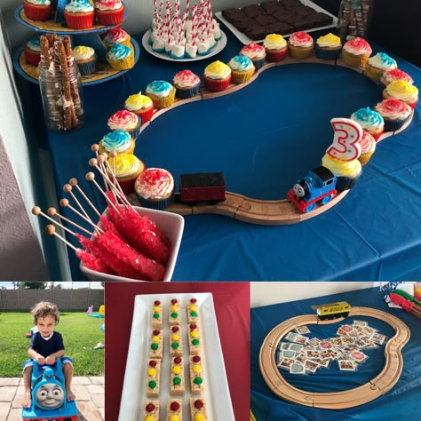 Thomas The Engine Birthday, Thomas Tank Party, All Engines Go Party, Thomas The Tank Birthday Party, Trains Birthday Party Theme, Mighty Express Birthday Party, Thomas The Train First Birthday Party, Thomas The Tank Engine Birthday Party, Train First Birthday Party