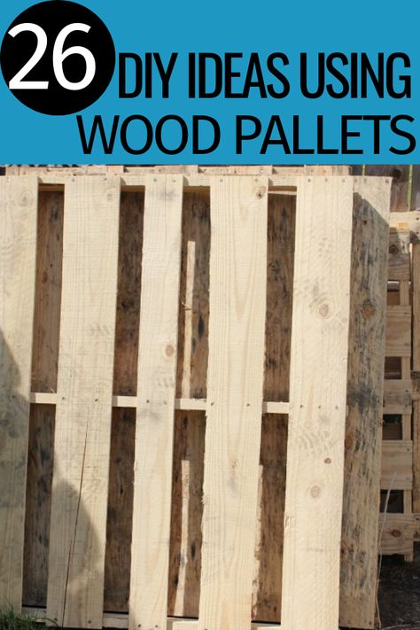 Need ideas on ways to use wood pallets? There are so many creative ways to take a few pallets and turn them into something pretty amazing. Diy Projects Using Pallets, Wooden Pallet Beds, Scrap Wood Art, Diy Wood Pallet Projects, Pallet Projects Easy, Wood Tiles, Pallet Fence, Pallet Ideas Easy, Pallet Creations