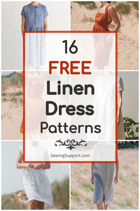 Free Linen Dress Patterns Linen Dress Sewing, Dress Patterns For Women, Dress Sewing Patterns For Women, Pinafore Dress Pattern, Linen Dress Pattern, Summer Dress Sewing Patterns, Sewing Patterns Free Women, Dress Sewing Patterns Free, Sundress Pattern