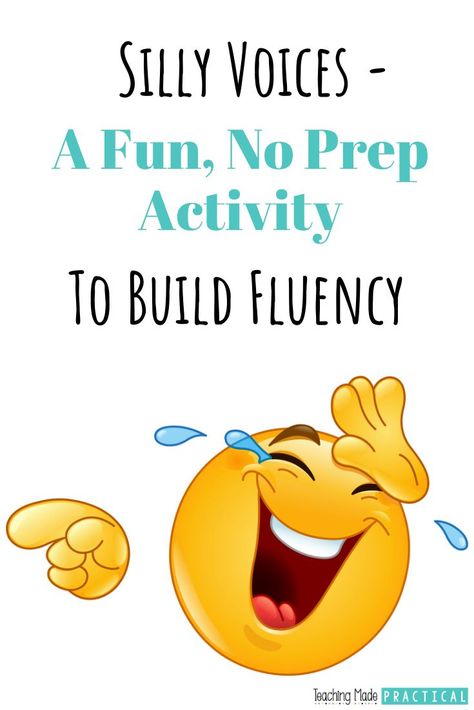 A Fun, No Prep Activity to Build Fluency Silly Voices To Read In, Fluency Activities, Reading Stations, Broken Record, Teaching Third Grade, Reading Comprehension Strategies, 5th Grade Reading, Ela Classroom, Ela Teacher