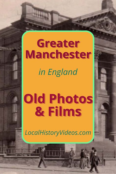 Discover old photos and other vintage images of the towns and cities in the Greater Manchester area, and see what they looked like in the olden days. England History, History Of England, Olden Days, Manchester England, Old Images, Greater Manchester, Local History, Vintage Postcards, Vintage Photography