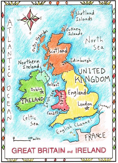 Easy and Fun: British Isles Basic Facts! - Maps for the Classroom British Wallpaper, British Isles Map, British Isles Cruise, Map Of England, Map Of Great Britain, Uk Map, Map Of Britain, London Wallpaper, Charlotte Mason Homeschool