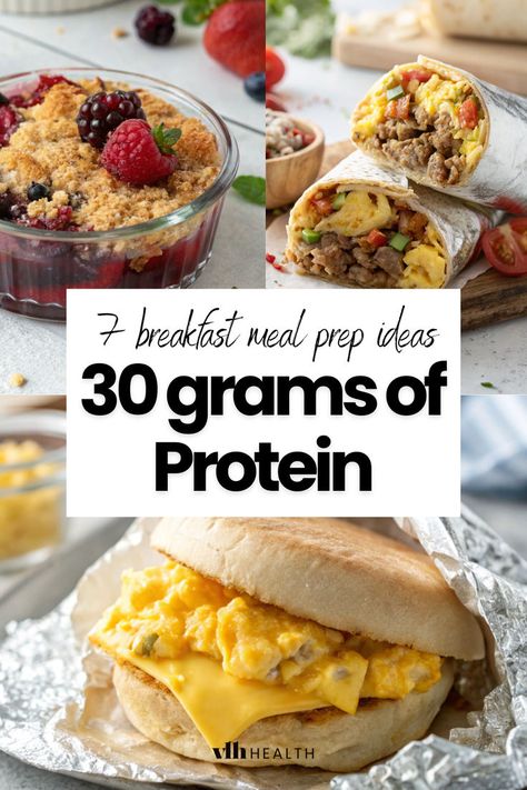 high protein breakfast meal prep High Healthy Protein Meals, High Protein Yummy Meals, Best Protein Meals For Women, Protein Based Recipes, Clean Eating Meal Prep Breakfast, Food Prep High Protein, 165g Protein Meal Plan, Increasing Protein In Diet, Protein Meals And Snacks