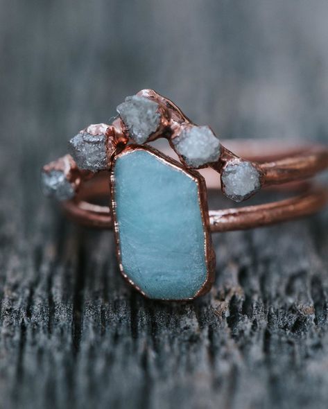 RΛW by Olivia Mar on Instagram: “Blue or pink? Peruvian Opal is intriguingly rare as it is only found in the Andes Mountains. This beautiful gemstone is ethically and…” Aura Ring, Raw Stone Engagement Rings, Shades Of Cool, The Andes Mountains, Ring Stacks, Peruvian Blue Opal, Blue Opal Ring, Andes Mountains, Peruvian Opal