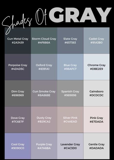 Different Grey Shades, Curved Elevation, Purple Shades Name, Greyscale Colour Palette, Brown Color Names Shades, A Dictionary Of Color Combinations Pdf, Grey Color Names, Different Shades Of Gray, Colour Shade Card