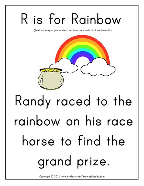 Preschool Letter Hunt: Letter R. Curtesy of Confessions of Homeschooler Letter R Song, Letter R Activities, Grade R Worksheets, Preschool Language Arts, Learning Numbers Preschool, English Poems For Kids, English Tenses, First Grade Reading Comprehension, Classroom Songs