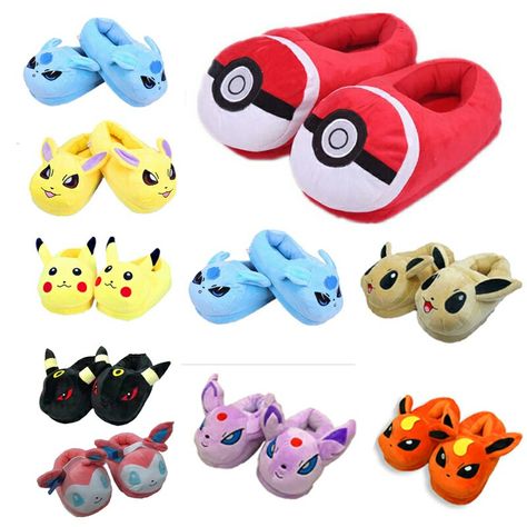 Umbreon Plush, Eevee Sylveon, Cartoon Pokemon, Plush Shoes, Winter Slippers, Plush Animals, Home House, Winter Shoes, Anime Cartoon