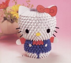 Cute Hello Kitty and friends made of 3D origami. If you want the diagrams to make any of them, you can request it at origamimaniacs@gma... 3d Modular Origami, 3d Origami Tutorial, Space Wallpaper Ipad, Origami Diagrams, Origami For Beginners, Origami Dragon, Origami Love, Hello Kitty Crafts, Origami Patterns