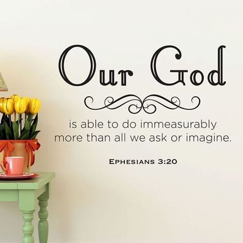 Ephesians 3 20 Wallpaper, Prayer Board Ideas Diy, Prayer Board Ideas, Classical School, Christian Wall Decals, Scripture Wall Decal, Church Lobby, Ephesians 3 20, Happy Sunday Quotes