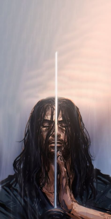 Vagabond Iphone Wallpaper, Vagabond Wallpaper, Loc Art, Miyamoto Musashi Art, I Have No Enemies, No Enemies, Kuchiki Byakuya, Japanese Art Samurai, Musashi Miyamoto