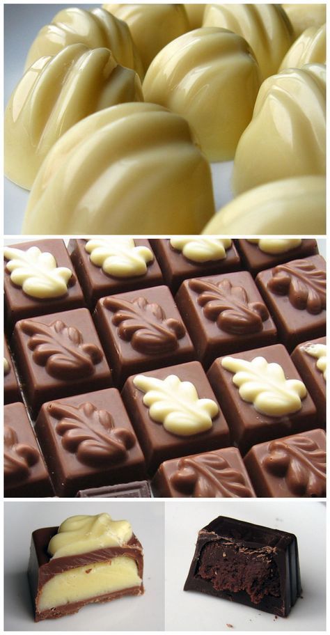 Candy Molds Recipes, Chocolate Molds Recipe, Chocolates Recipe, Homemade Chocolate Candy, Filled Chocolates, Praline Recipe, Homemade Chocolates, Making Candy, Candy Creations