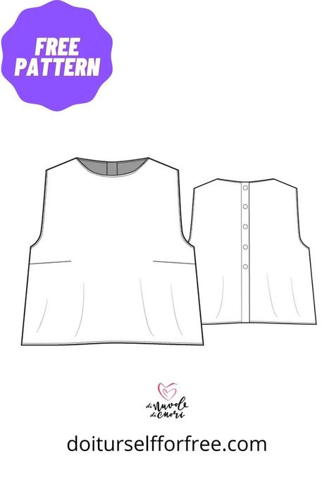 Celeste Top Sewing Pattern For Women Free Patterns Womens Clothing, Easy To Sew Tops For Women, Free Linen Shirt Pattern, Linen Shirt Sewing Pattern Free, Do It Yourself For Free Sewing Patterns, Women’s Shirt Patterns, Vest Top Sewing Pattern, Free Womens Top Sewing Pattern, Linen Sewing Patterns Free