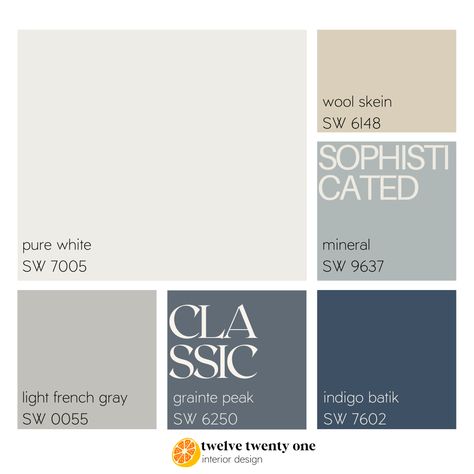 Classic color palette for custom home. Sophisticated color palette. Blue color palette. Blue and Gray Color Palette. Timeless color palette. Traditional color palette. Greige And Blue Color Palette, Tan And Gray Color Scheme, Blue And Beige Color Scheme, Grey Blue White Tan Living Room, Cream And Gray Color Palette, Taupe Blue Color Palette, Blue Grey Cream Color Palette, Color Palette With Light Gray, Blue Gray Cream Color Palette